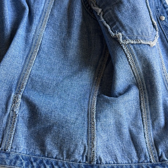 GAP Blue Denim Vest vintage - Picture 3 of 4